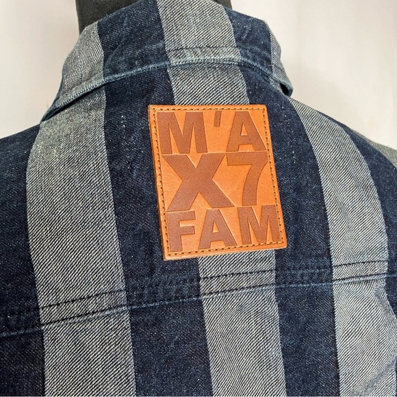 7 For All Mankind x Marques Almeida Cropped Fitted Denim Jacket NWT - Picture 6 of 16